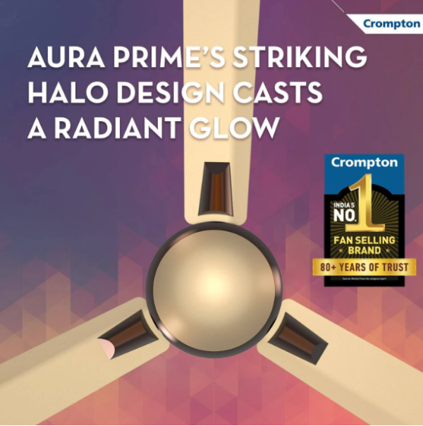 Crompton Premion Aura Prime 1200 mm Birken Effect Ceiling Fan - Image 2
