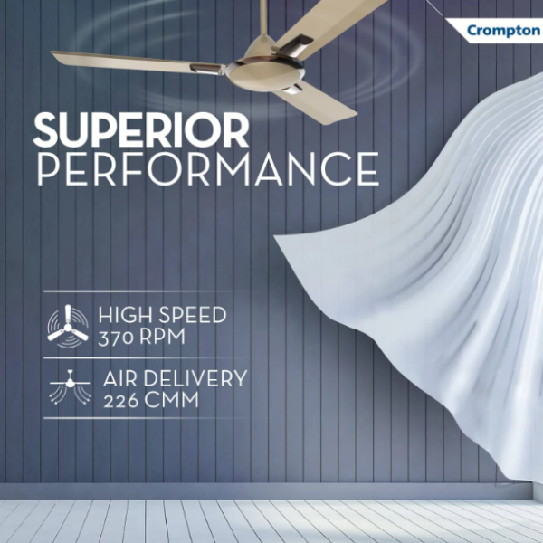 Crompton Premion Aura Prime 1200 mm Birken Effect Ceiling Fan - Image 3