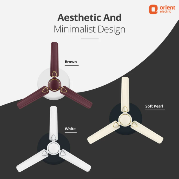 Rapid Air Deco High Speed Ceiling Fan Brown - Image 3