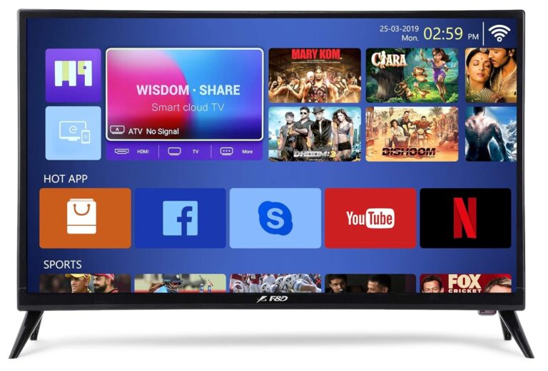 F&D 80 cm (32 inches) HD Ready LED Smart TV T2V Range TLT-3217SDT (Black)