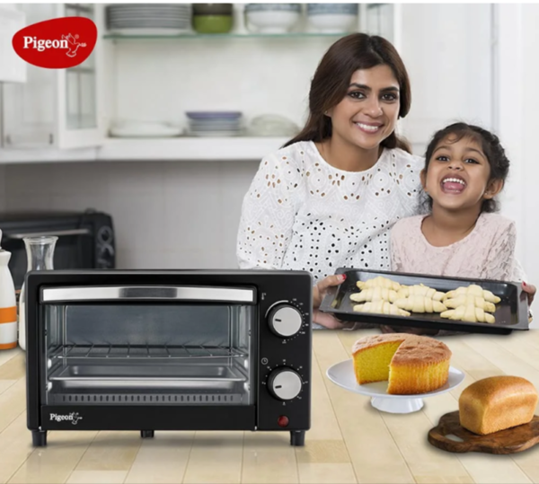 Pigeon 9L Oven Toaster Grill (OTG) | Compact & Versatile Electric Oven for Baking, Grilling & Toasting | 800W Fast Heating with Adjustable Temperature Control - Image 3