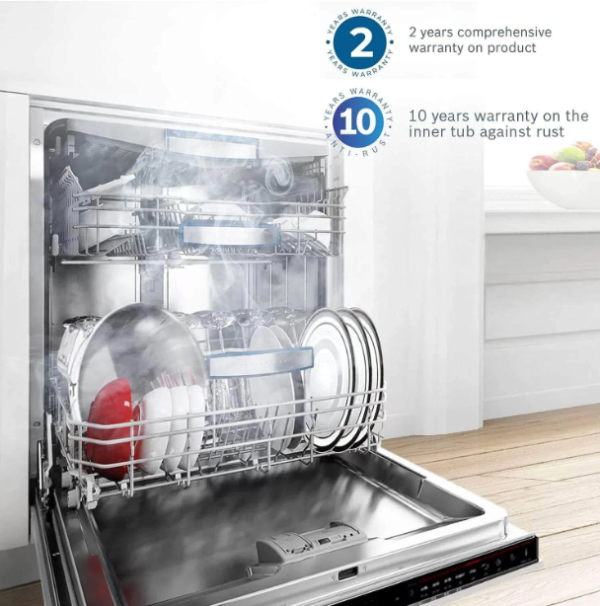 Bosch 13 Place Settings Dishwasher (SMS66GW01I, White) - Image 4