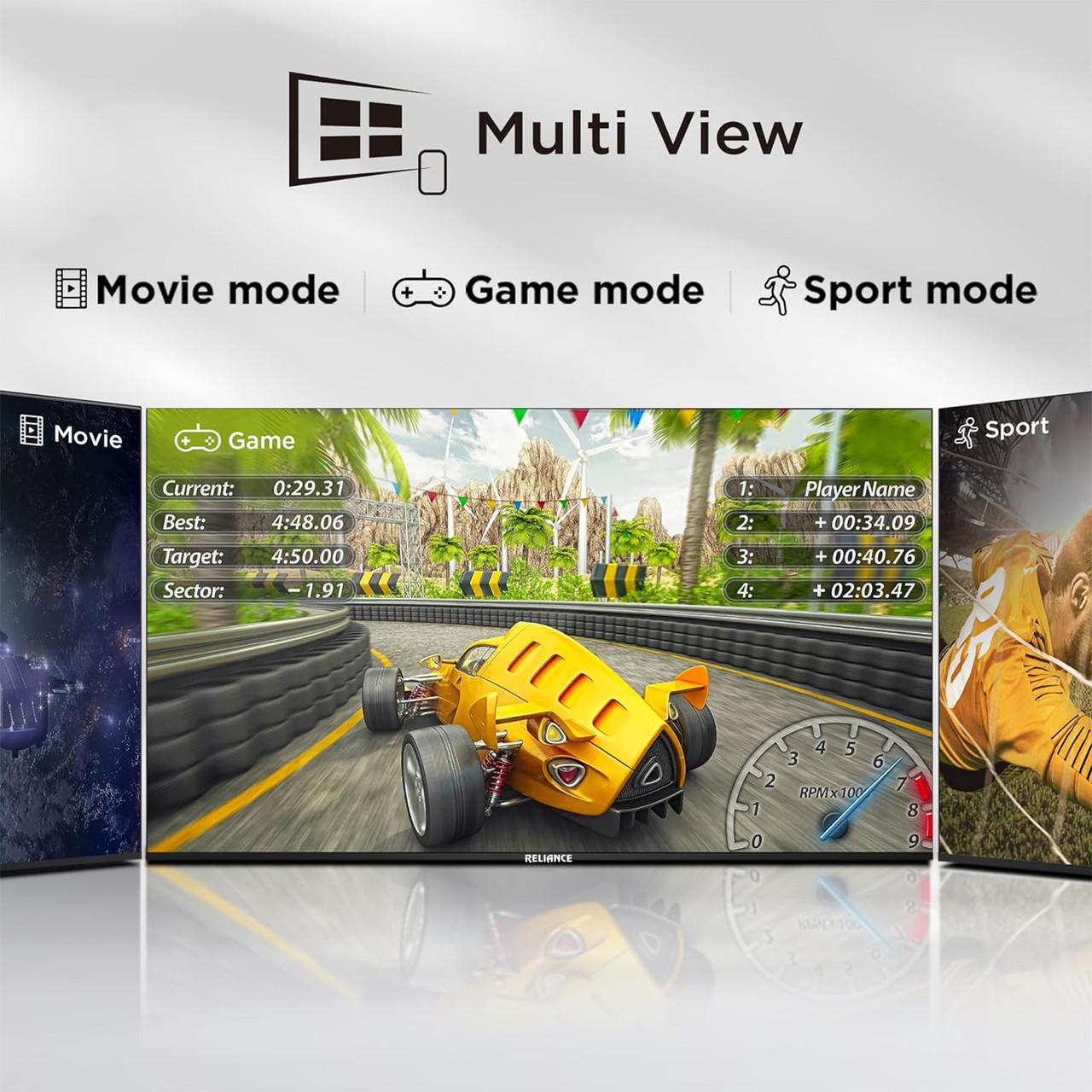 Reliance 108 cm (43 inch) Full HD LED Smart Android TV with Cloud Base TV (RW43GD4656FHD) - Image 3